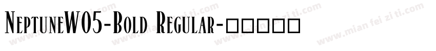 NeptuneW05-Bold Regular字体转换